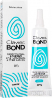 Clavier - Bond Professional Adhesive - Profesjonalny klej do kępek oraz sztucznych rzęs - White - 7g