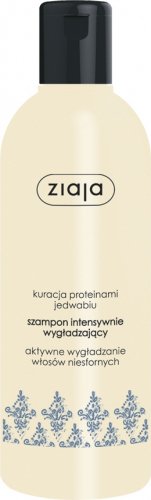 ZIAJA - Kuracja proteinami jedwabiu - Intensywnie wygładzający szampon do włosów niesfornych - 300 ml