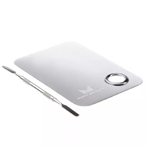 Many Beauty - MIXING PALETTE - Palette for mixing cosmetics with a spatula - Rectangular