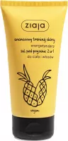 ZIAJA - Ananasowy trening skóry - Energetyzujący żel pod prysznic 2w1 do ciała i włosów - 160 ml