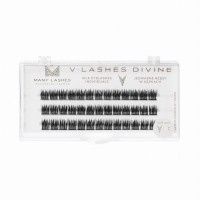 Many Beauty - Many Lashes - V-LASHES DIVINE Silk Eyelashes Individuals - Silk eyelash tufts - C - 16 mm - C - 16 mm