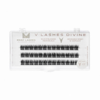 Many Beauty - Many Lashes - V-LASHES DIVINE Silk Eyelashes Individuals - Jedwabne kępki rzęs - 0,07mm - CC - 9 mm - CC - 9 mm