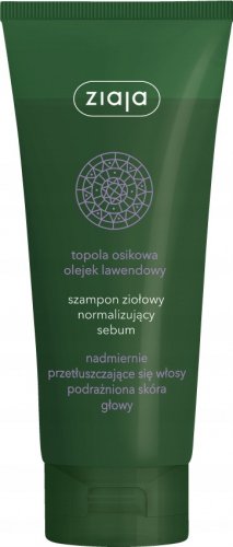 ZIAJA - Herbal sebum normalizing shampoo - Oily and irritated scalp hair - 200 ml