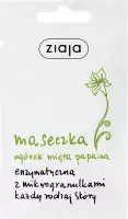 ZIAJA - Enzymatic mask with microgranules - Cucumber, mint and papain - 7 ml