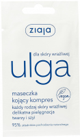 ZIAJA - Ulga - Wegańska maseczka do twarzy kojący kompres - 7 ml