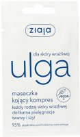 ZIAJA - Ulga - Wegańska maseczka do twarzy kojący kompres - 7 ml