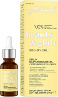 Eveline Cosmetics - Beauty & Glow Brighty Girl! - Serum na przebarwienia z kompleksem wit. C+Cg 20% - 18 ml