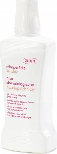 ZIAJA - Mintperfekt Sensitiv - Dental liquid for oral hygiene, anti-caries - 500 ml
