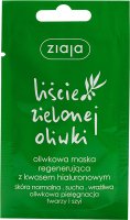 ZIAJA - Green olive leaves - Olive regenerating mask with hyaluronic acid - 7 ml