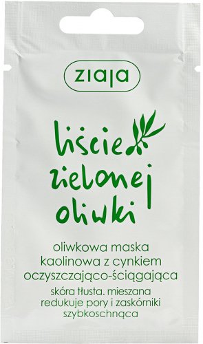 ZIAJA - Liście zielonej oliwki - Oliwkowa maska kaolinowa z cynkiem - 7 ml