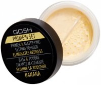 GOSH - Prime'n Set PRIMER & MATTIFYING SETTING POWDER - Fixing and mattifying banana powder/face base - 002 BANANA - 7 g