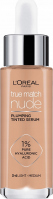 L'Oréal - True Match Nude - Plumping Tinted Serum - Concentrated coloring serum in foundation - 30 ml - 3-4 LIGHT MEDIUM - 3-4 LIGHT MEDIUM