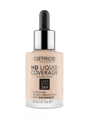 Catrice - HD LIQUID COVERAGE FOUNDATION - Waterproof face foundation - 30 ml - 010 - LIGHT BEIGE