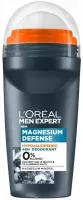 L'Oréal - MEN EXPERT - MAGNESIUM DEFENSE - Hipoalergiczny dezodorant w kulce 48H - 50 ml
