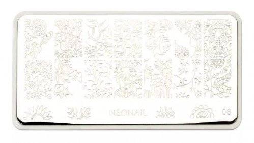 NeoNail - Plate for Stamping - Blaszka do stempli - 08
