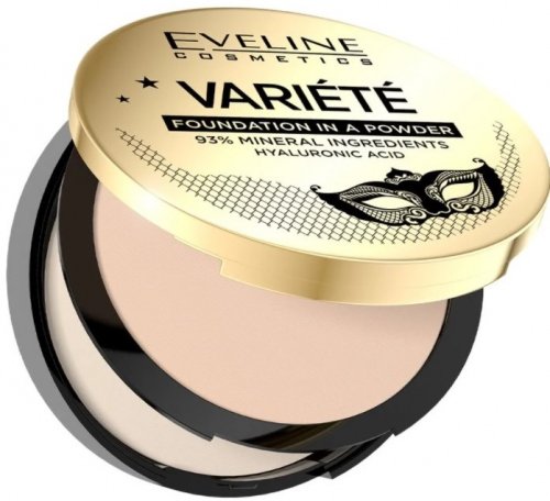 Eveline Cosmetics - VARIETE Foundation in a Powder - Mineralny podkład w pudrze - 8 g - 02 NATURAL 