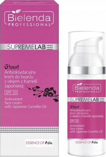Bielenda Professional - SUPREMELAB - ESSENCE OF ASIA - Antioxidant Face Cream with Japanese camellia oil - SPF20 - 50 ml