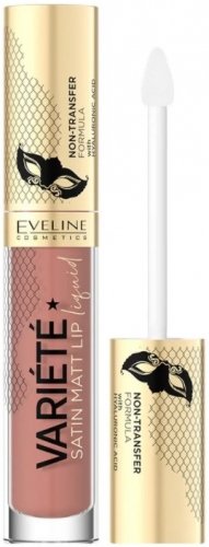 Eveline Cosmetics - VARIETE Satin Matt Lip Liquid - Pomadka w płynie - 4,5 ml  - 01 Caramel Cake