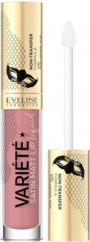Eveline Cosmetics - VARIETE Satin Matt Lip Liquid - Pomadka w płynie - 4,5 ml  - 02 Raspberry Cream 