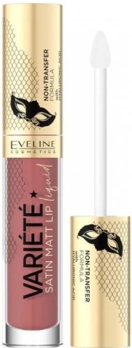 Eveline Cosmetics - VARIETE Satin Matt Lip Liquid - Pomadka w płynie - 4,5 ml  - 04 Toffee