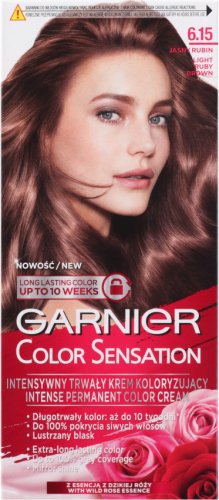 GARNIER - COLOR SENSATION - Permanent hair coloring cream - 6.15 Light Ruby