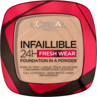 L'Oréal - INFAILLIBLE 24H Fresh Wear Foundation - Powder face foundation - 9 g - 130 TRUE BEIGE - 130 TRUE BEIGE