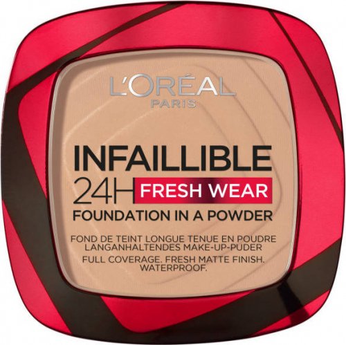 L'Oréal - INFAILLIBLE 24H Fresh Wear Foundation - Powder face foundation - 9 g