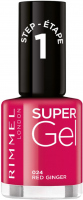 RIMMEL - SUPER GEL - Gel nail polish - 12 ml - 024 - RED GINGER - 024 - RED GINGER