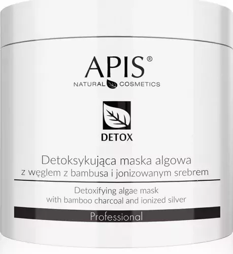 APIS - Professional - Detox - Algae Mask - Detoxifying algae mask with bamboo charcoal and ionized silver - 200 g