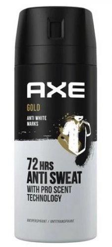 AXE - 72HRS ANTI SWEAT - Antypersirant w aerozolu dla mężczyzn - GOLD - 150 ml 