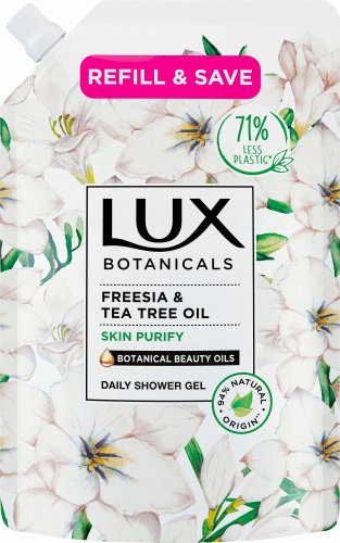 LUX - Botanicals - Shower Gel - Żel pod prysznic - Freesia & Tea Tree Oil - Uzupełnienie - 700 ml  