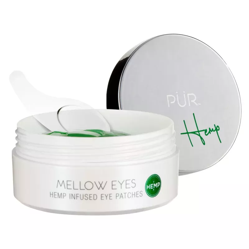 Гидрогелевые патчи для кожи вокруг глаз Pur Mellow Eyes Hemp Infused, против отёков, 30 пар