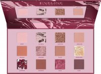 Eveline Cosmetics - Shocking Nudes Eyeshadow Palette - Paleta 12 cieni do powiek - 9,6 g - EDYCJA LIMITOWANA