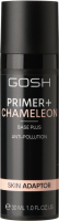 GOSH - PRIMER+ CHAMELEON BASE PLUS ANTI-POLLUTION SKIN ADAPTOR - Baza pod makijaż adaptująca się do koloru skóry - 005 CHAMELEON