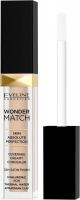 Eveline Cosmetics - Wonder Match - Coverage Creamy Concealer - Kremowy korektor w płynie z kwasem hialuronowym - 7 ml - 05 - PORCELAIN - 05 - PORCELAIN