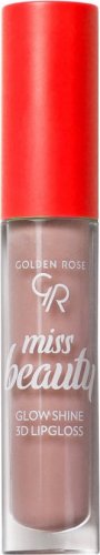 Golden Rose - Miss Beauty - Glow Shine 3D Lipgloss - Błyszczyk do ust - 4,5 ml  - 01 Nude Chic
