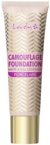 Lovely - Camouflage Foundation Matte & Full Coverage - Kryjący podkład do twarzy - 25 g - 1 PORCELAIN
