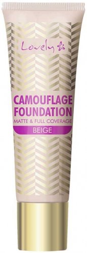 Lovely - Camouflage Foundation Matte & Full Coverage - Covering Face Foundation - 25 g - 4 BEIGE