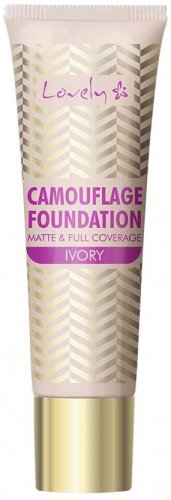 Lovely - Camouflage Foundation Matte & Full Coverage - Covering Face Foundation - 25 g - 3 IVORY