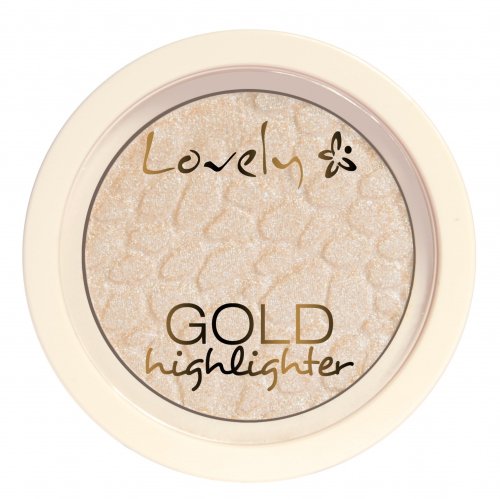 Lovely - Gold Highlighter - Rozświetlacz do twarzy w kamieniu