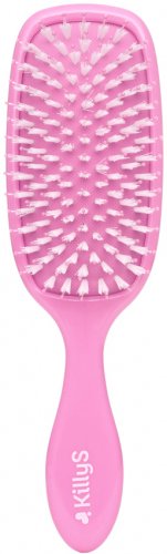 KillyS - Hair Brush - Szczotka do włosów wysokoporowatych z olejem z pestek malin - Różowa
