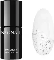 NeoNail - UV GEL POLISH - TOP CRUSH MATTE SAND - Matowy top hybrydowy z czarnymi drobinkami - 7,2 ml - 9068-7