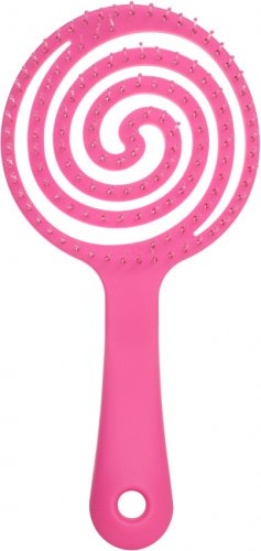 Inter-Vion - Lollipop Brush - Okrągła szczotka do włosów - RÓŻOWA