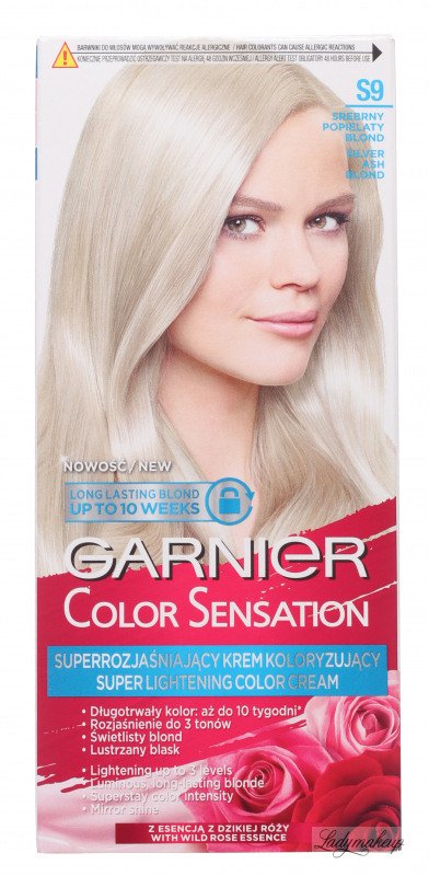 GARNIER - COLOR SENSATION - Permanent hair coloring cream - S9 Silver Ash  Blonde