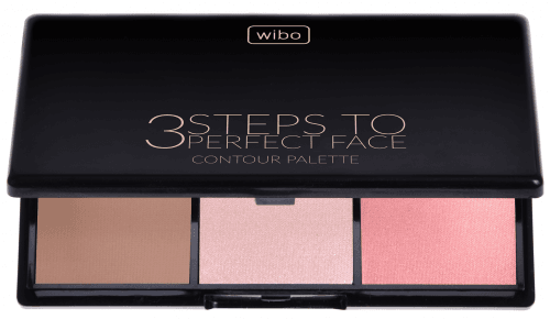 WIBO - 3 Steps To Perfect Face Contour Palette - Paleta do konturowania twarzy - LIGHT