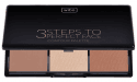 WIBO - 3 Steps To Perfect Face Contour Palette - Paleta do konturowania twarzy - DARK - DARK