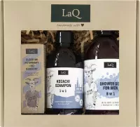 LaQ - Kozioł - Gift Set for Men - Shower Gel 500 ml + Shampoo 300 ml + Beard Oil 30 ml
