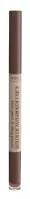 WIBO - 2in1 EYEBROW SYSTEM Brow Pencil & Filling Powder - Kredka i puder w gąbce do brwi