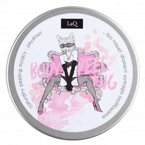 LaQ - Naturalny peeling myjący do ciała - Kocica - Zmysłowy - 200 ml 
