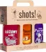 LaQ - SHOTS! - Czyściopak Unisex - Zestaw 3 żeli pod prysznic - Passat sąsiada 500 ml + Różowy w ch! 500 ml + Błękit Paryża 500 ml